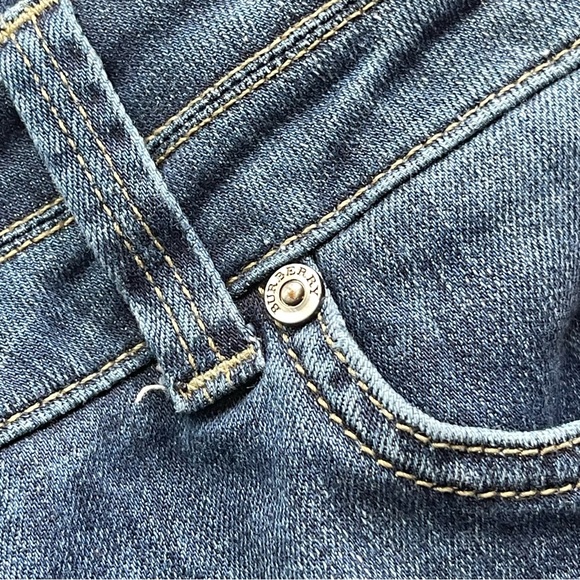Burberry London Islington Boot Leg Blue Denim Bootcut Jeans  W31 Distressed - Picture 3 of 16